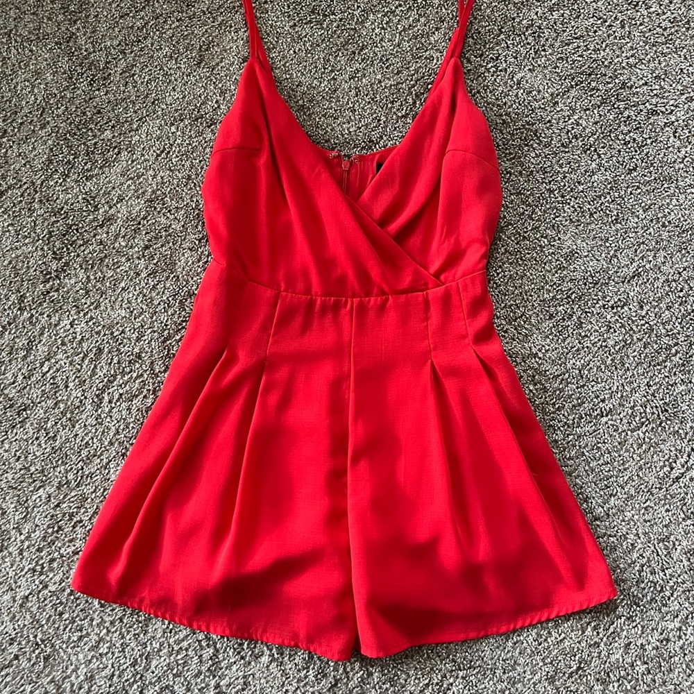 Lulu's Vibrant Red Women's Pajama Romper